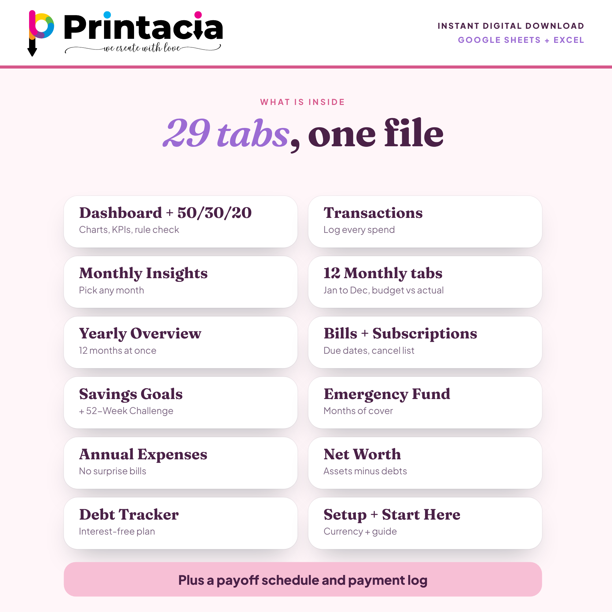 02-budget-spreadsheet-29-tabs-dashboard-bills-savings-debt