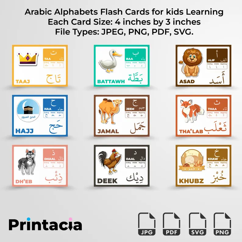 Arabic Flash Cards Mockup Img 2