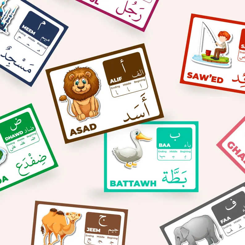 Arabic Flash Card Mockup Img 3