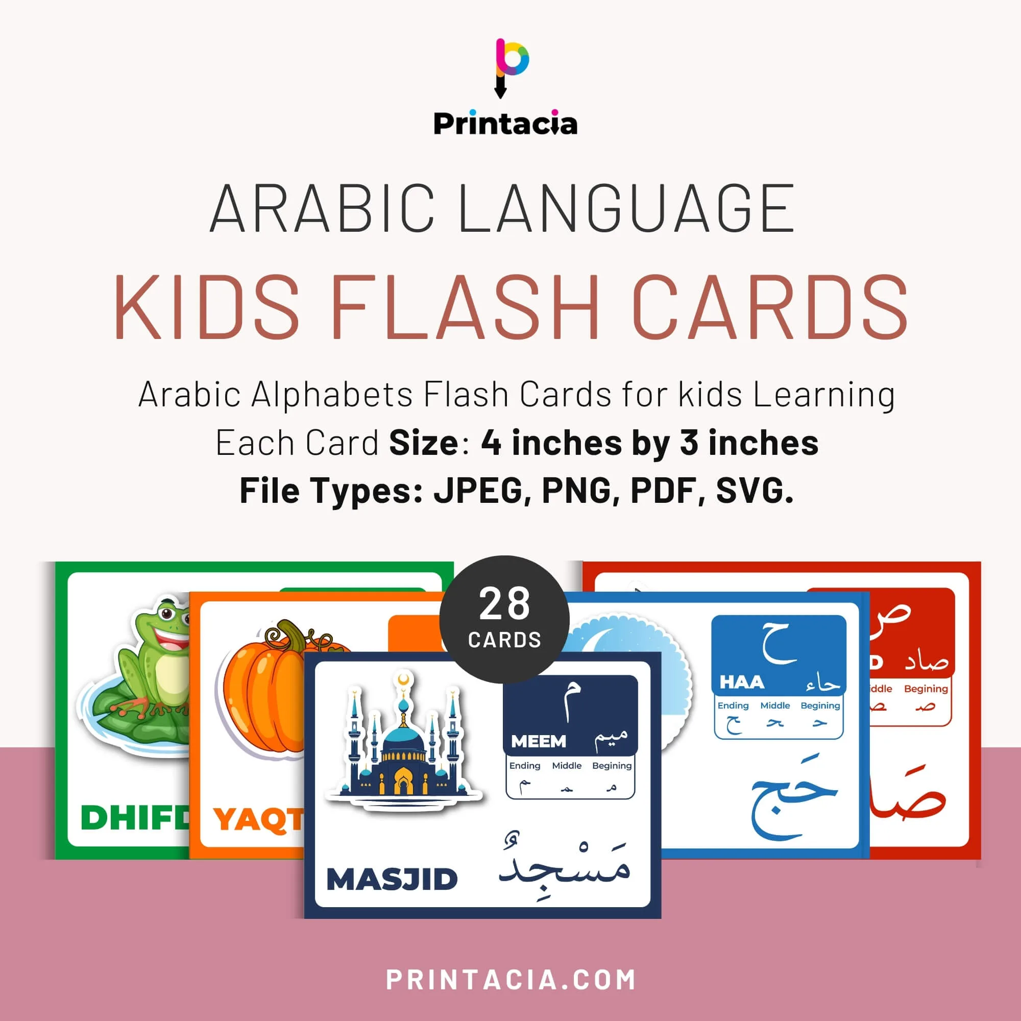 Arabic Flash Card Mockup