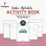 Arabic Letters Coloring Worksheet Book
